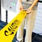 BAZIC Yellow Caution Tape, 3 in x 100 ft, for Hazard Warning Barricade